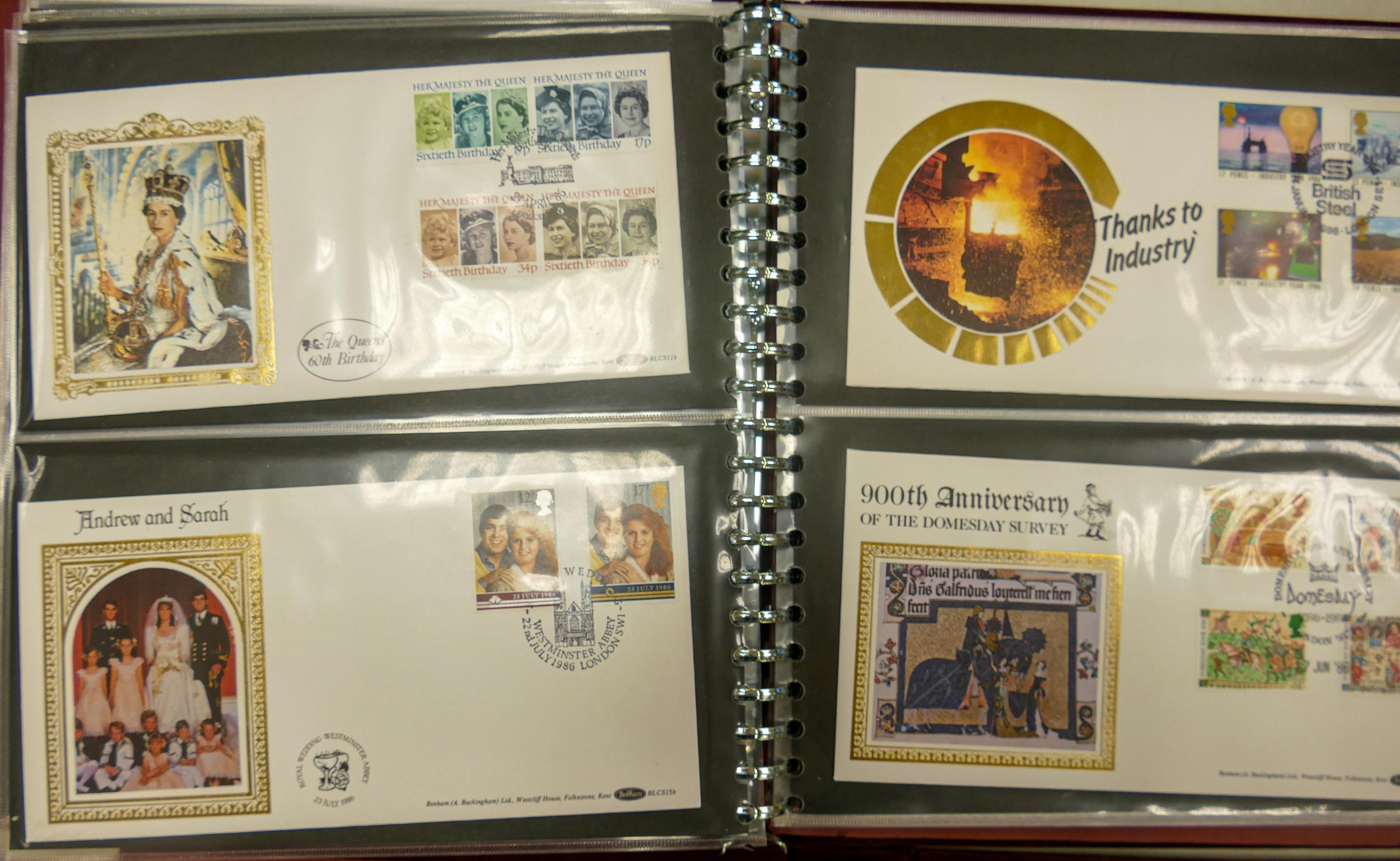A collection of first day cover stamps, comprising an album of Special Edition Royal cover envelopes - Image 9 of 16