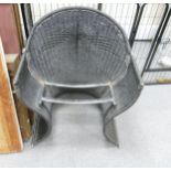 Pieff Mid Century Chrome & Wicker Chair(missing seat)