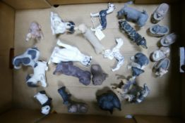 Northlight Group of Resin Dog Figures, some with damages Figures, These items were removed from