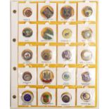 English Bowling club enamel badges x 20 on one page. This is one lot of many similar lots offered by