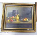 Large Oil on Canvas Still Life Study, frame size 67 x 77cm