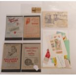 Interesting job lot of smoking related ephemera, including what look like sample or trial