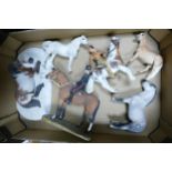 Northlight Group of Resin Damaged Horse Figures, These items were removed from the archives of the