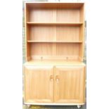 Blonde Ercol 2 Door Dresser, height 162cm, length 92 & depth 44cm