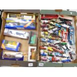 A collection of Boxed & Loose Die Cast Model Lledo, Corgi & Days Gone By model Vehicles(2 trays)