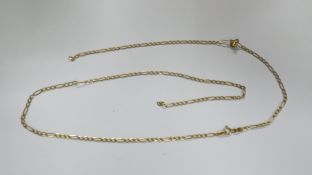 9ct gold neckchain, broken, 3.6g