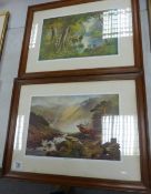 Two Framed items to include Two Stag Theme Prints titled The Rivals Call & Startled largest frame