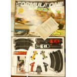 Boxed Scalextric Formula one Vintage Race Car Game with additional cars