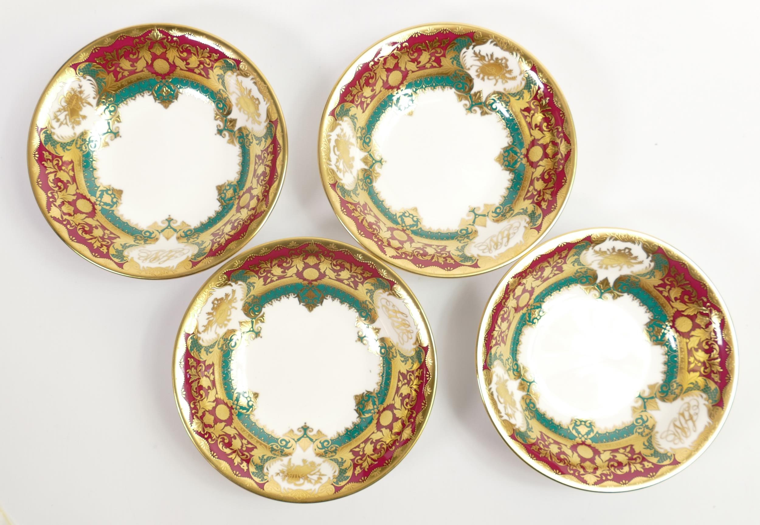 De Lamerie Fine Bone China heavily gilded Andrew Winch Designs patterned Bowls for Al Mirqab, - Image 2 of 3