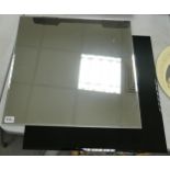 Modern square 2d glass mirror. 70cm x 70cm