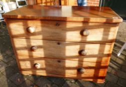 Edwardian Chest of 3 Drawers, length 103 x 51 cm depth 78cm height