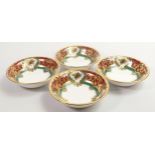 De Lamerie Fine Bone China heavily gilded Andrew Winch Designs patterned Bowls for Al Mirqab,