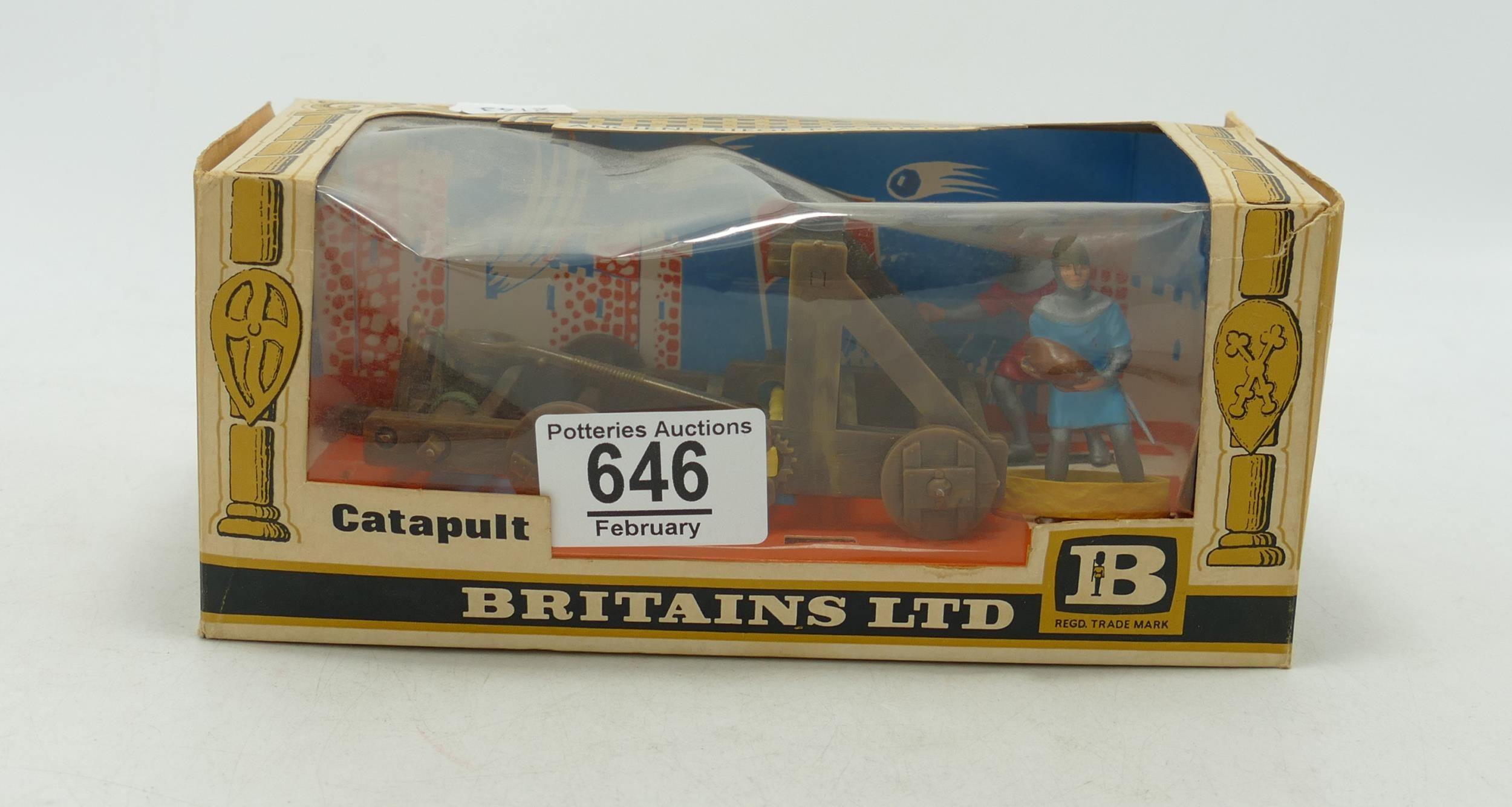 Vintage Boxed Britains Ancient Siege Machines 4675 Catapult