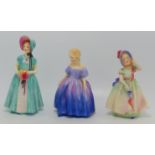 Royal Doulton Child Figures Diana Hn1717, Babie Hn1679 & damaged Marie Hn1370(3)