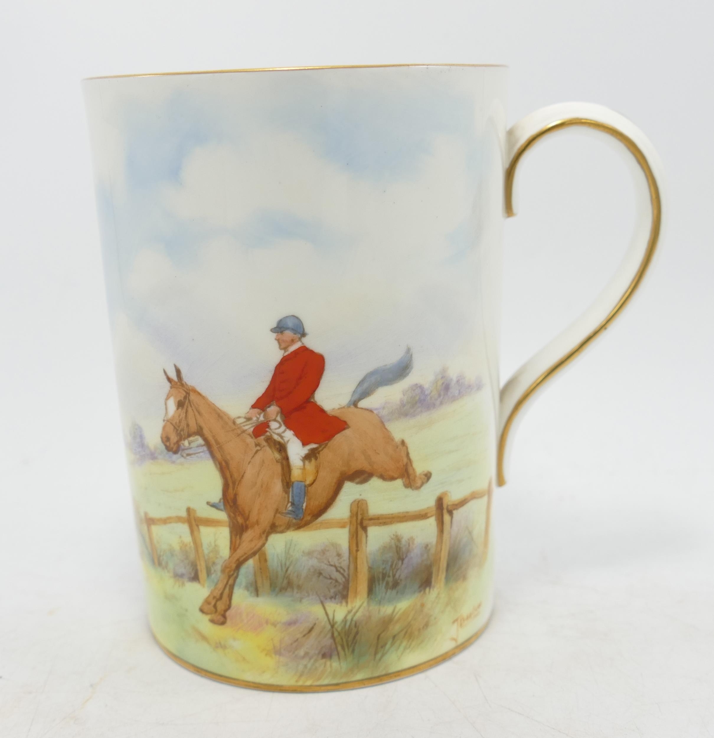 Royal Crown Derby Hunting Theme The Bachelors Wish Tankard, height 13cm - Image 2 of 2