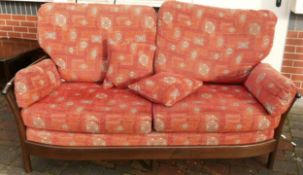 Ercol Style Large Two Seater Settee