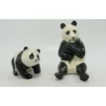 Beswick Panda Chi Chi 2613 & Cub (2)