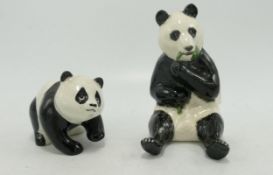 Beswick Panda Chi Chi 2613 & Cub (2)