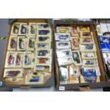 A collection of Boxed Die Cast Model Lledo & Days Gone By model Vehicles(2 trays)