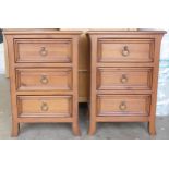 Modern Quality Pair of Bedside Cabinets(2) 72cm x 40cm, 50cm