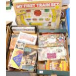 A collection of vintage boxed games ( 3 trays)