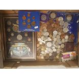 A good collection of UK pre-decimal coinage, including 2 x 1797 'cartwheel' two pence coins, crowns,