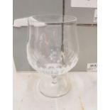 Boxed Serves for De Lamerie Fine Bone China heavy Undecorated Glass Crystal Brandy Glasses (6)