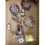 A mixed collection of Lynton Porcelain to include Cabinet Plate, pin dishes, small vases, perfume