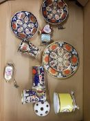 A mixed collection of Lynton Porcelain to include Cabinet Plate, pin dishes, small vases, perfume