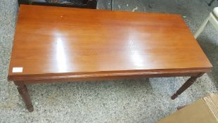 Ducal branded cherry wood coffee table, 110cm in length.