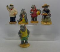 Beswick Hippos on holiday Limited edition consisting of Grandpa Hippo HH2, Pa Hippo HH4, Hugo