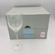 Boxed Serves for De Lamerie Fine Bone China heavy Undecorated Glass Crystal Wine Glasses(6)