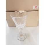 Boxed Serves for De Lamerie Fine Bone China heavy Undecorated Glass Crystal Goblets(6 in 2 Boxes)