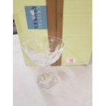 Boxed Serves for De Lamerie Fine Bone China heavy Undecorated Glass Crystal Martini Glasses(6)