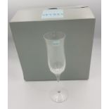 Boxed Sevres for De Lamerie Fine Bone China heavy Undecorated Champagne Flutes