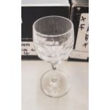Boxed Atlantis for De Lamerie Fine Bone China heavy Undecorated Glass Crystal Chalice No4 Glasses,