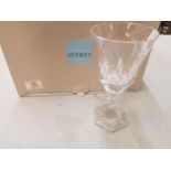 Boxed Serves for De Lamerie Fine Bone China heavy Undecorated Glass Crystal Red Wine Glasses(8 in