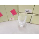 Boxed Serves for De Lamerie Fine Bone China heavy Undecorated Glass Crystal 11cm Tumbler x 6(6)