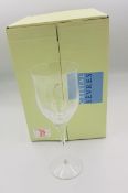 Boxed Serves for De Lamerie Fine Bone China heavy Undecorated Glass Crystal Wine Glasses(6)