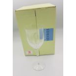 Boxed Serves for De Lamerie Fine Bone China heavy Undecorated Glass Crystal Wine Glasses(6)