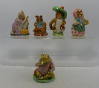 Beswick Beatrix Potter Figures Old Mr Bouncer, Cousin Ribby, Benjamin Bunny, Tabatha Twitchett &
