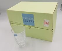 Boxed Serves for De Lamerie Fine Bone China heavy Undecorated Glass Crystal Tumblers(6)