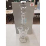 Boxed Serves for De Lamerie Fine Bone China heavy Undecorated Glass Crystal Chenonceaux Carafe