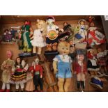 Mixed Collection of International Tourist Dolls to include Turkish and Spanish examples etc.