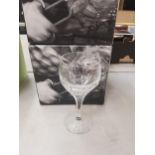 Boxed Atlantis for De Lamerie Fine Bone China heavy Undecorated Glass Crystal Red Wine Glasses,