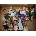 Mixed Collection of International Tourist Dolls to include Dutch examples etc.