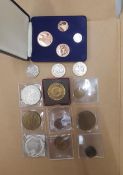 Mixed Collection of minting tokens, medallions and commemorative coins to include Taylor and Challen