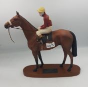 Beswick Connoisseur model of Red Rum Brian Fletcher up