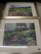 Two framed Debbie Neill prints, frame size 57cm x 47cm (2) together with A group of framed/mounted