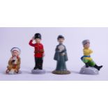 Wade World of Children figures including The Indian Boy, Guardsman Boy, unmarked Geisha & Cossack